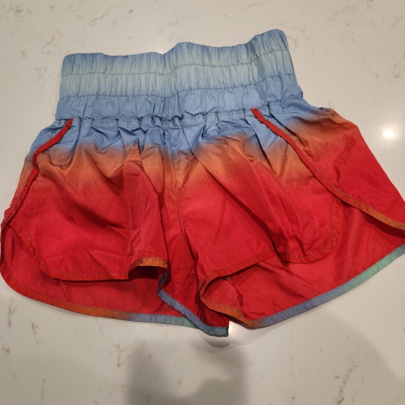 FP Movement by Free People Red and Blue Ombre Shorts - Picture 4 of 9